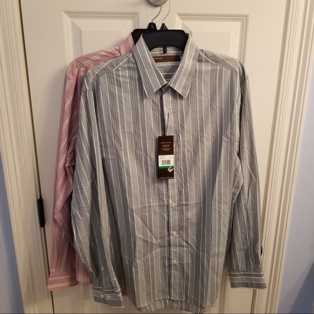(2) NWT Perry Ellis shirts